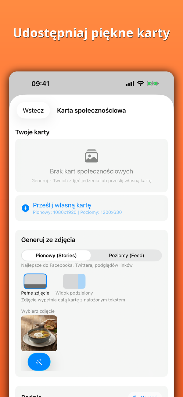 Udostępniaj piękne karty