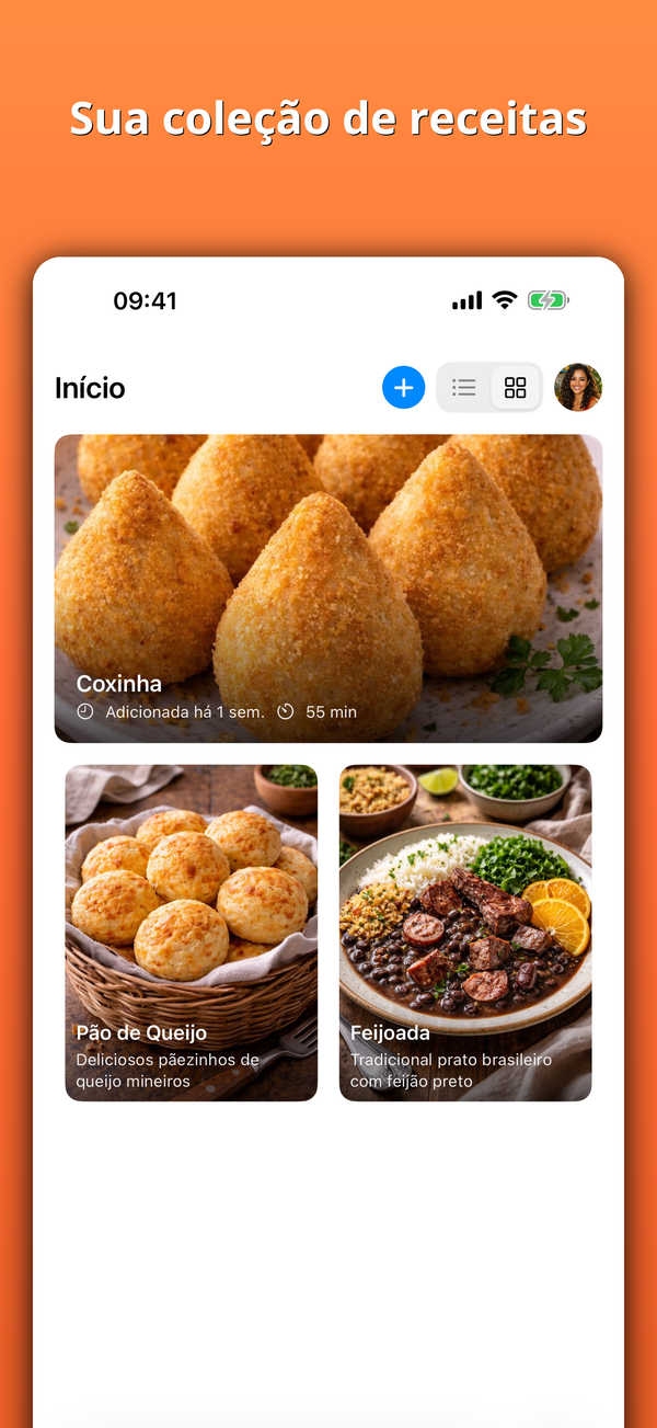 Sua coleção de receitas